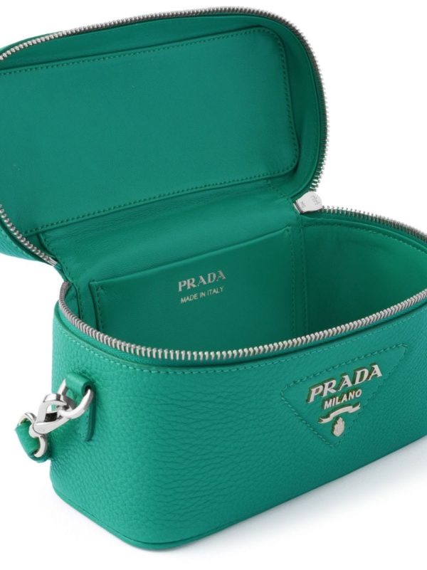 Prada logo-lettering leather mini-bag - Image 5