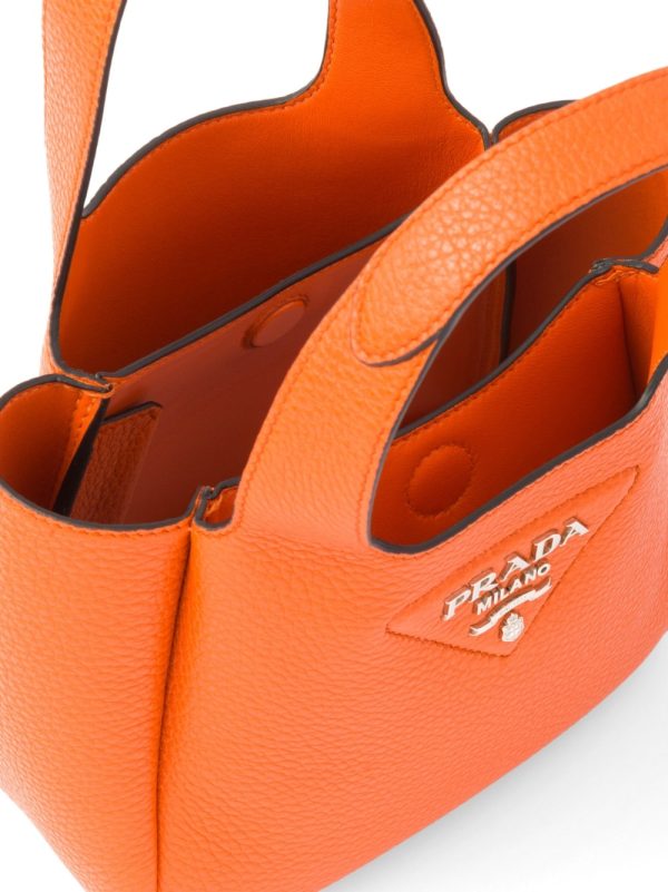 Prada logo-plaque tote bag - Image 5