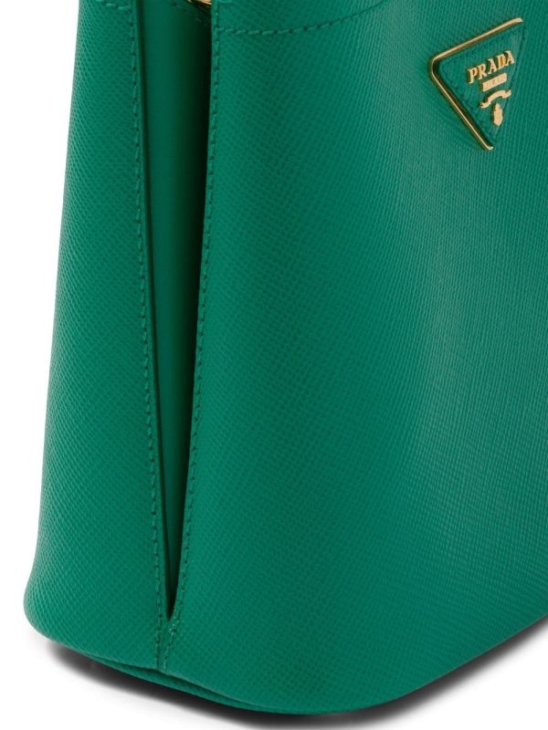 Prada small leather Panier bag - Image 5