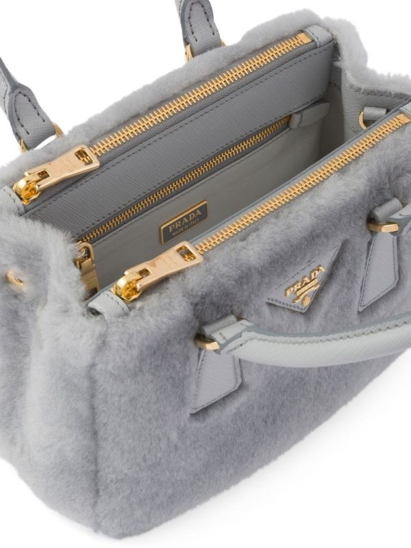 Prada Galleria shearling mini bag - Image 5