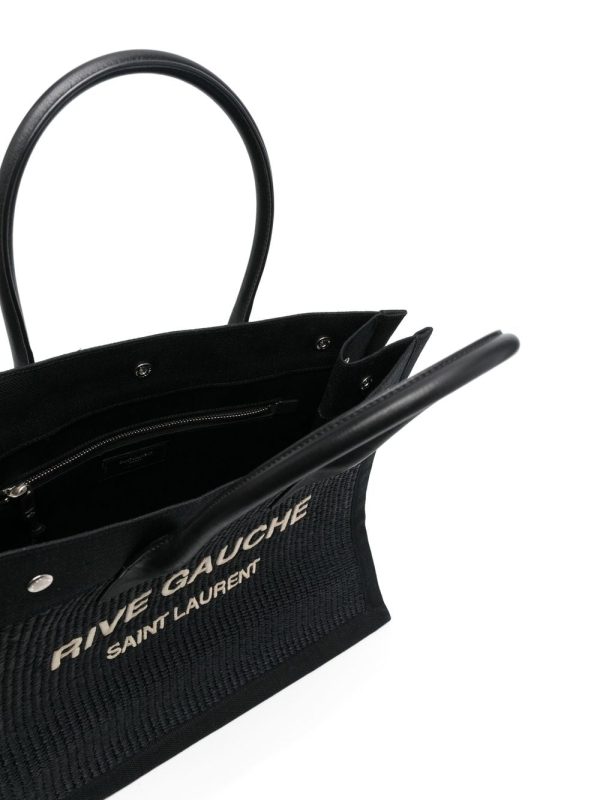 Saint Laurent Rive Gauche woven tote bag - Image 5