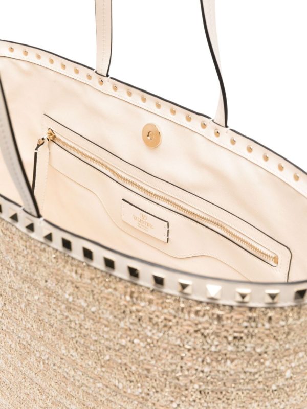 Valentino Garavani Rockstud metallic tote bag - Image 4