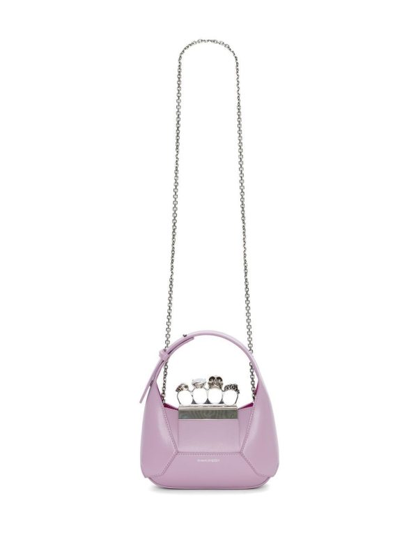 Alexander McQueen Jewelled Hobo leather mini bag - Image 2
