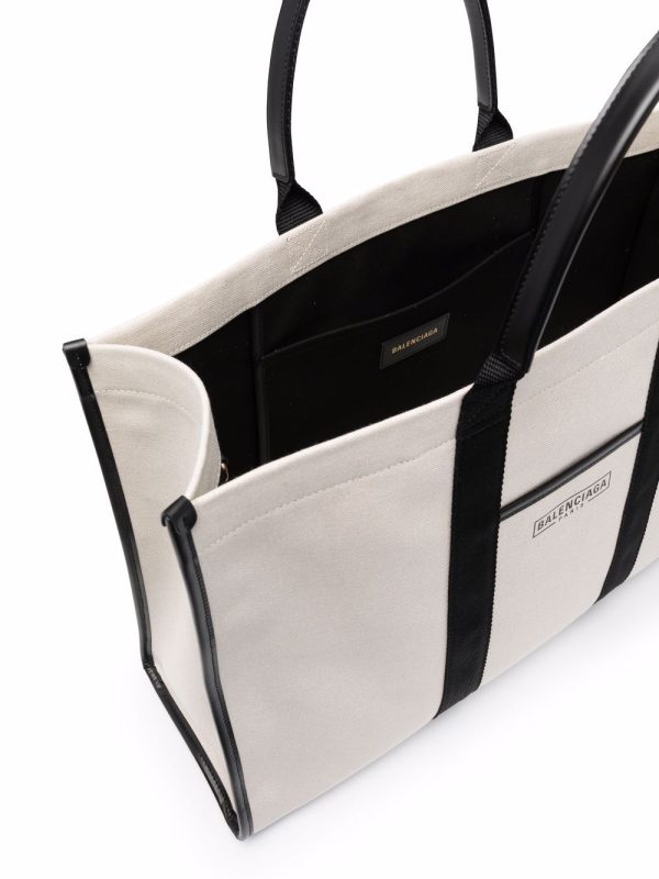 Balenciaga two-tone organic cotton tote - Image 5