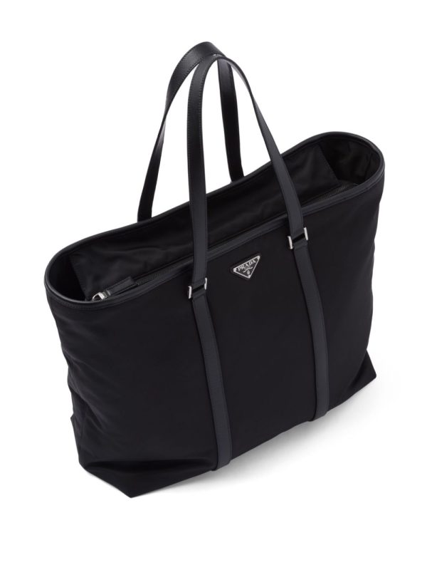 Prada logo-plaque tote bag - Image 5
