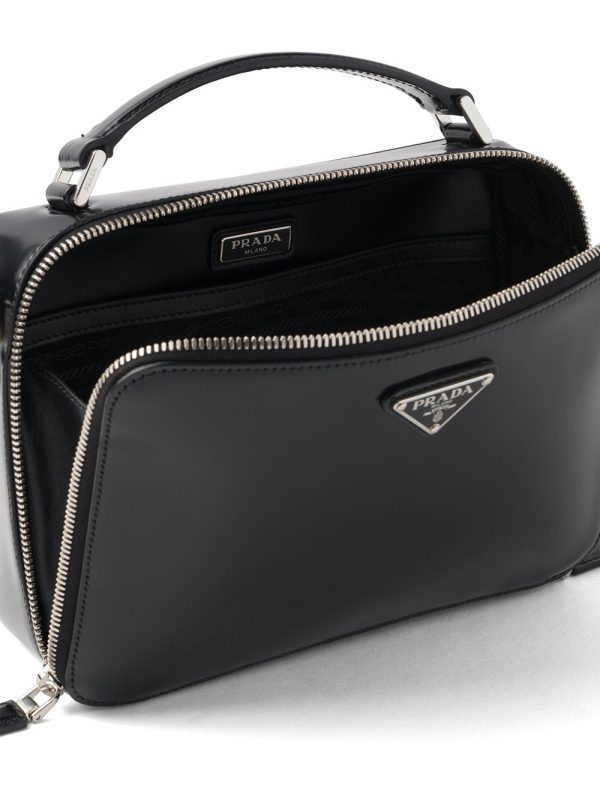 Prada Brique brushed-leather crossbody bag - Image 5