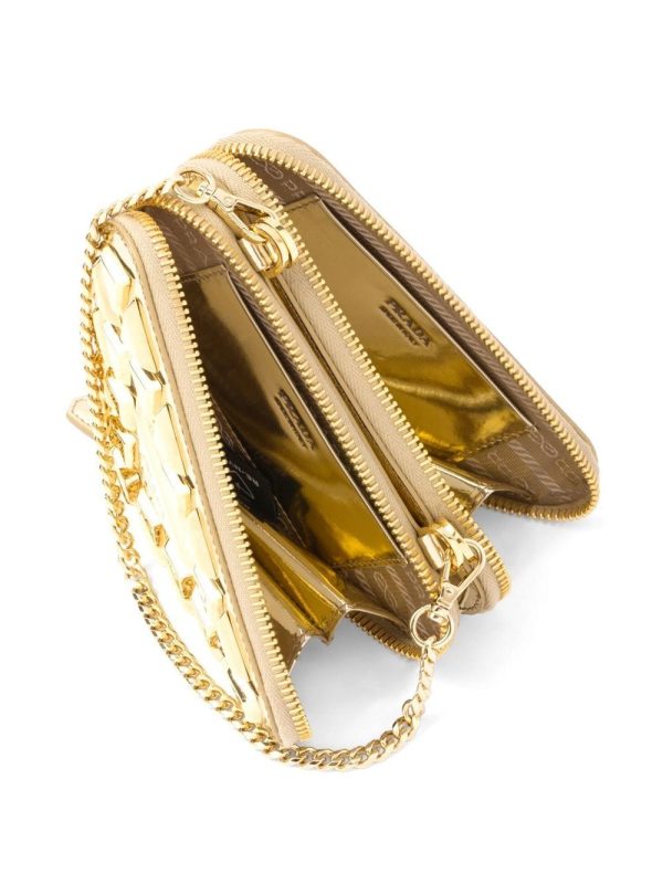 Prada studded leather mini pouch - Image 5