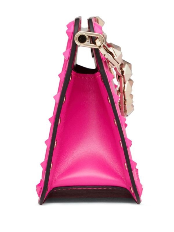 Valentino Garavani Rockstud leather clutch bag - Image 5