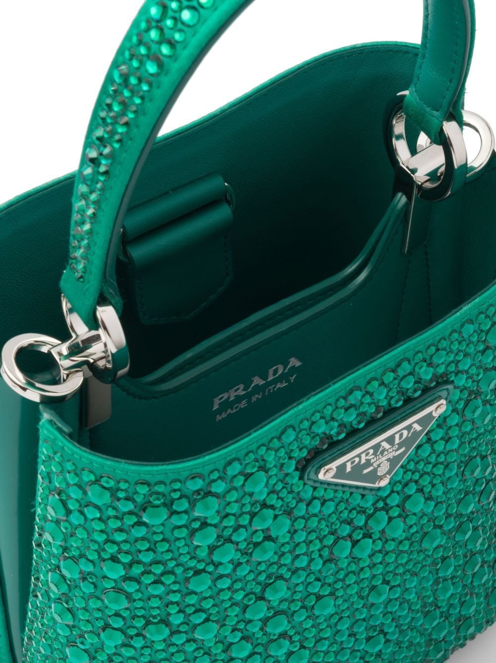Prada Panier crystal-embellished tote bag - Image 5