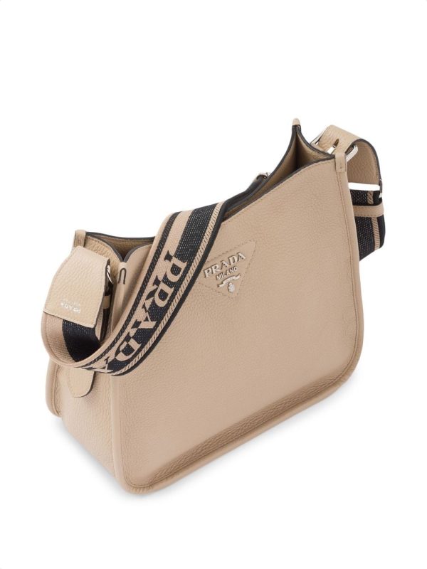 Prada triangle-logo hobo shoulder bag - Image 5