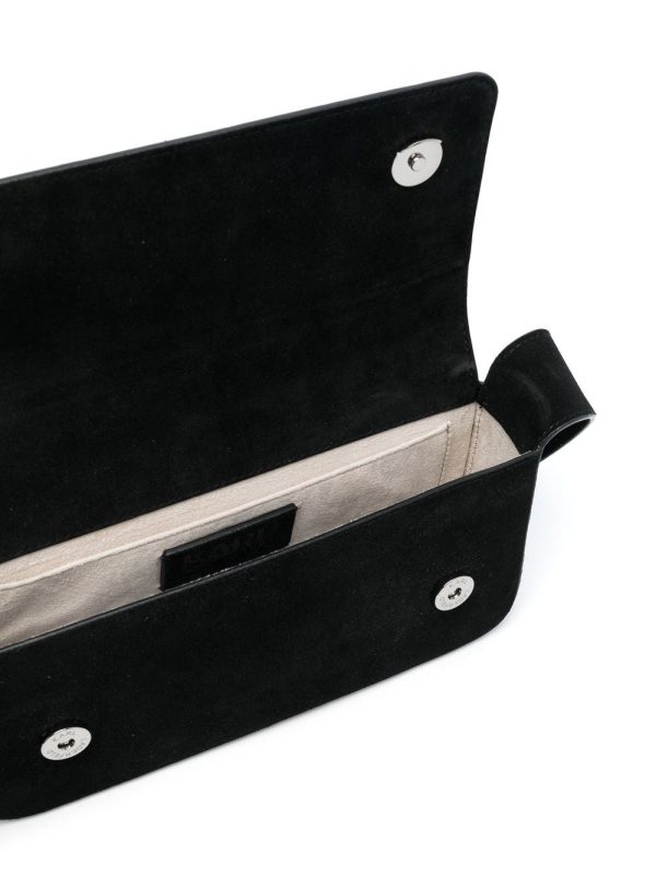 Karl Lagerfeld IKON K medium Flap suede shoulder bag - Image 5