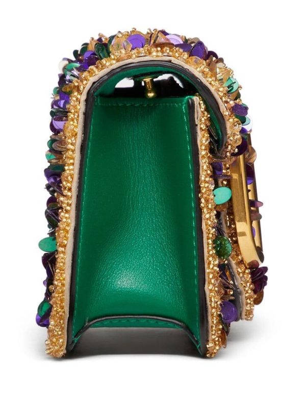 Valentino Garavani small Locò embellished shoulder bag - Image 5