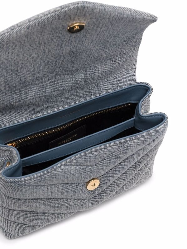 Saint Laurent Mono denim mini bag - Image 5