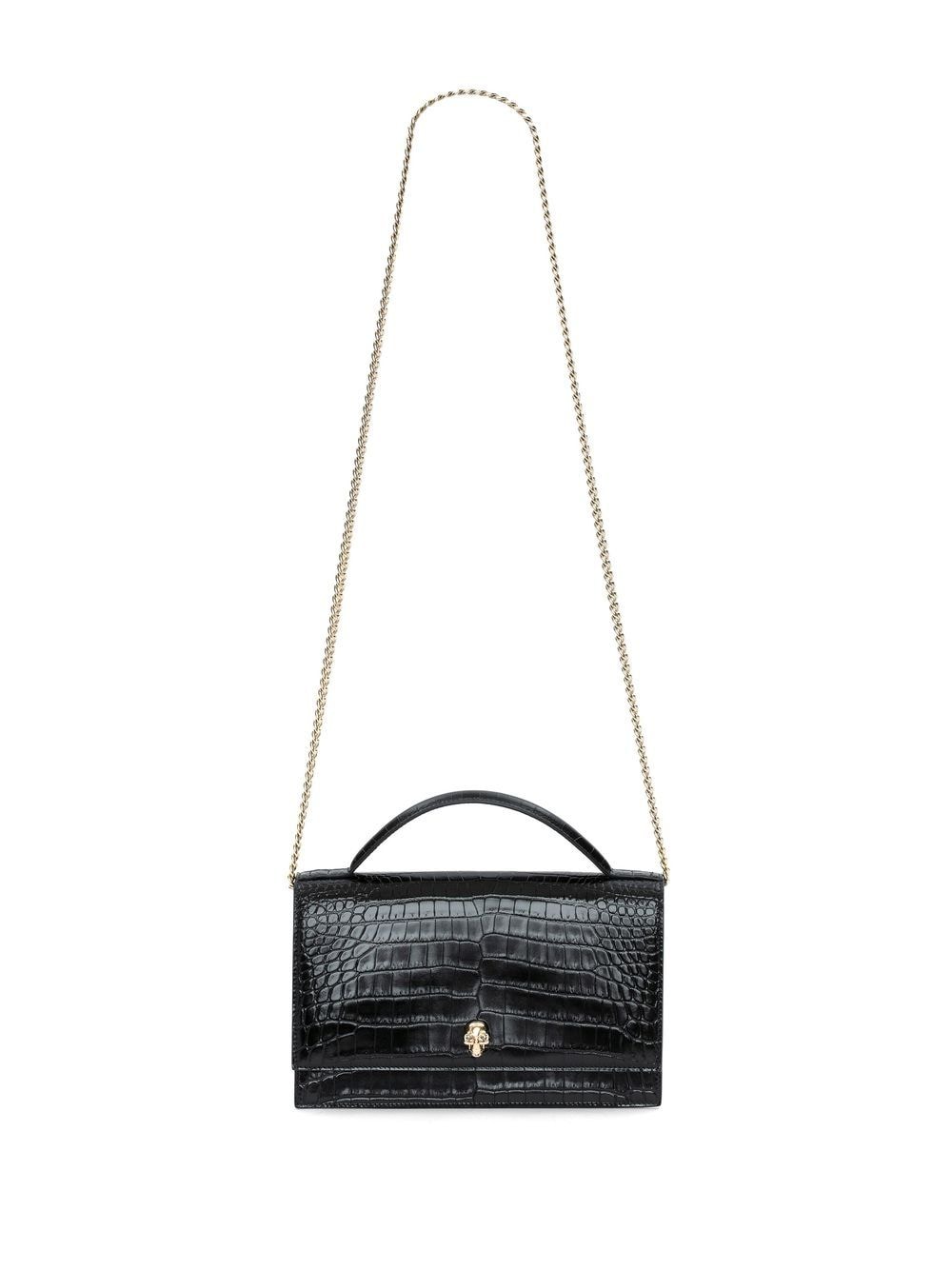 Alexander McQueen Skull crocodile-embossed shoulder bag - Image 5