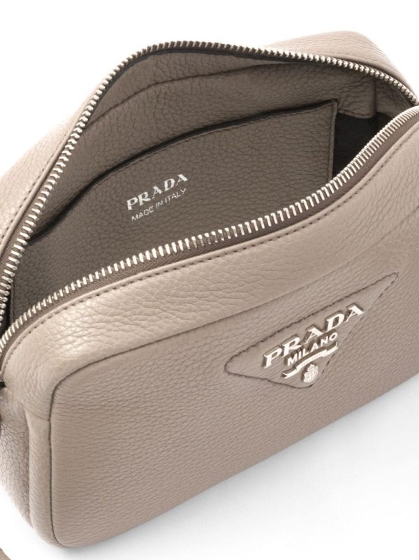 Prada logo-plaque small leather bag - Image 5