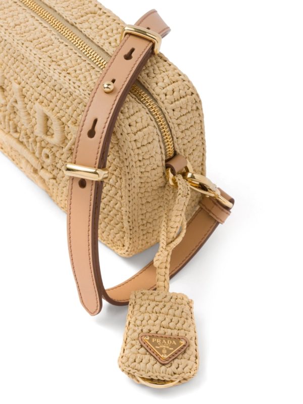 Prada raffia shoulder bag - Image 5