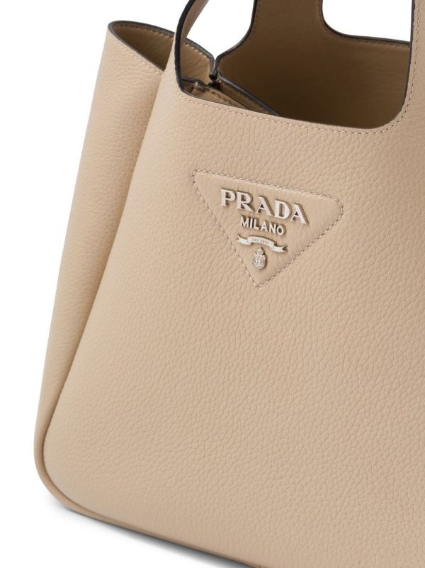 Prada logo plaque tote bag - Image 5