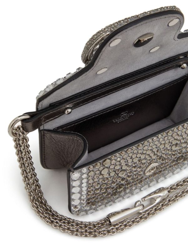 Valentino Garavani micro Locò rhinestone-embellished chain bag - Image 5