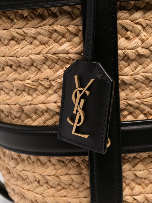 Saint Laurent Panier woven tote bag - Image 5