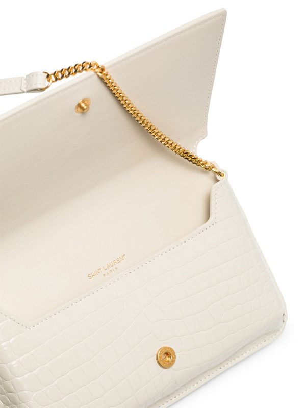 Saint Laurent monogram croc-effect phone holder - Image 5