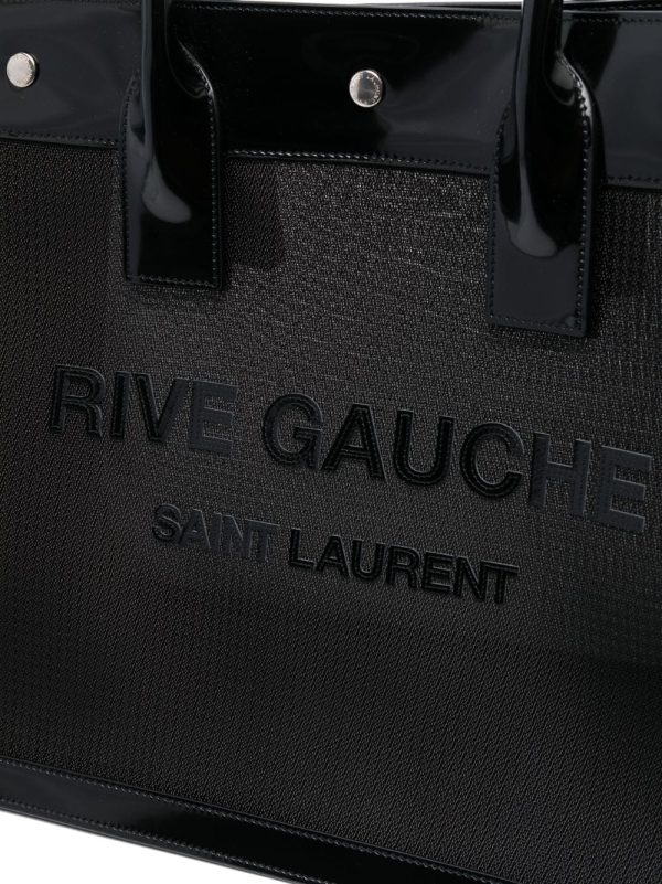 Saint Laurent Rive Gauche patent-finish tote bag - Image 5