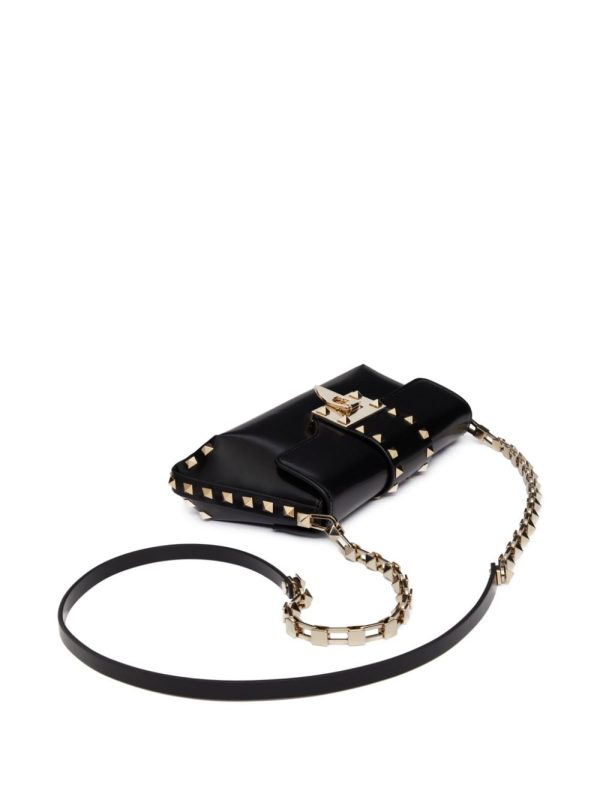 Valentino Garavani Rockstud brushed-leather shoulder bag - Image 5