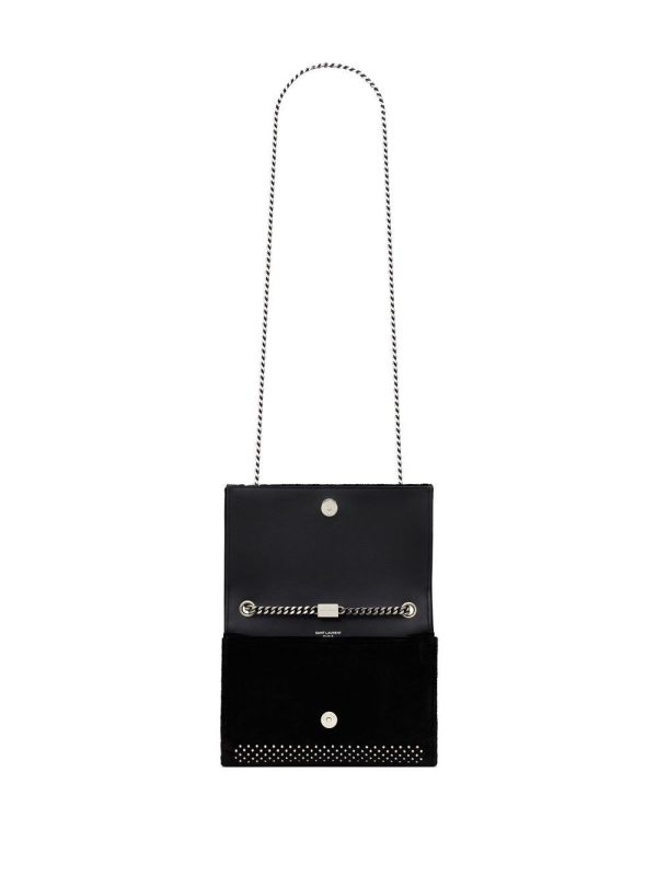 Saint Laurent small rhinestone-embellished Kate chain bag - Image 5