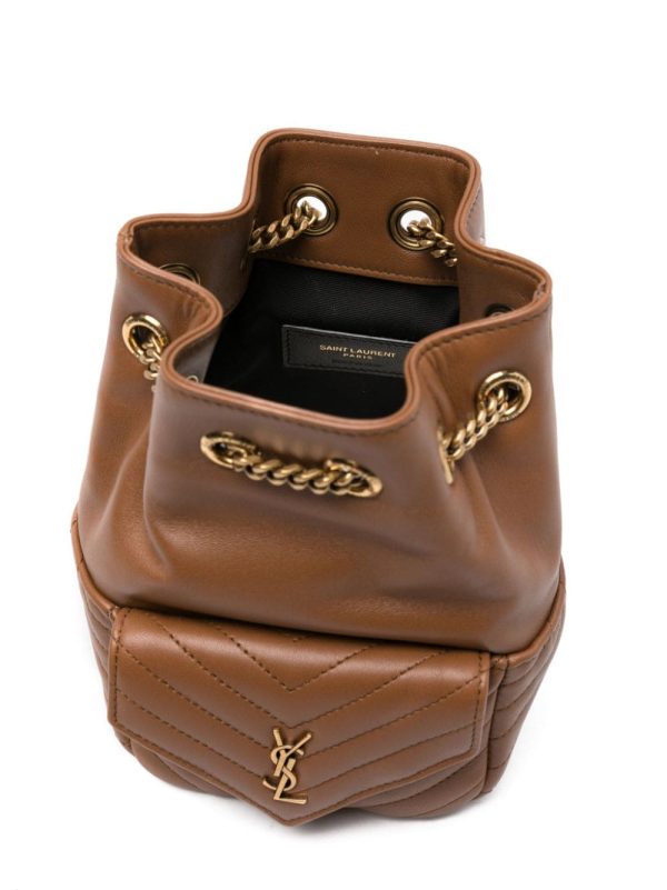Saint Laurent mini Joe quilted leather bucket bag - Image 4