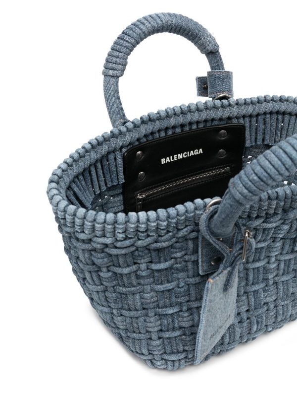 Balenciaga Bistro denim bascket bag - Image 5