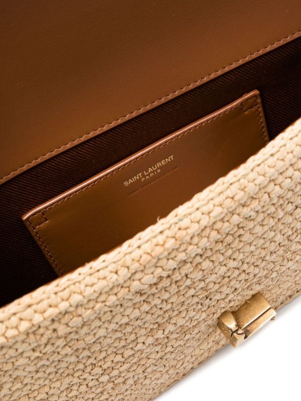 Saint Laurent Solferino raffia shoulder bag - Image 5