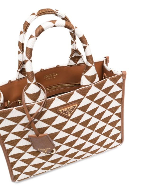 Prada small Symbole jacquard tote bag - Image 5