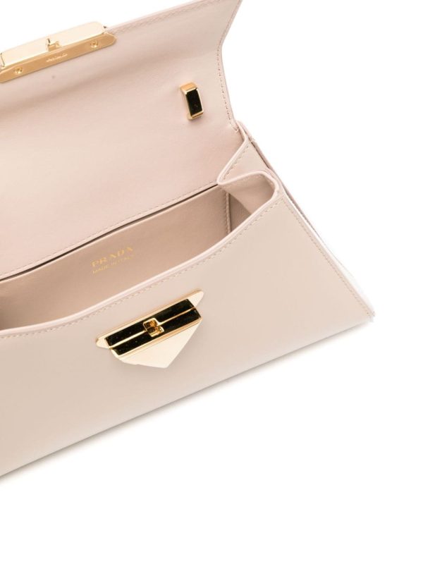 Prada logo-buckle leather shoulder bag - Image 5