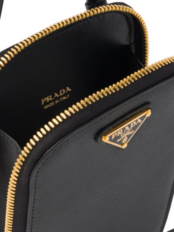 Prada logo-plaque mini bag - Image 5