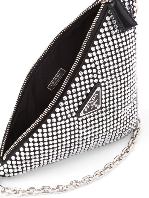 Prada Prada Triangle crystal-embellished bag - Image 5