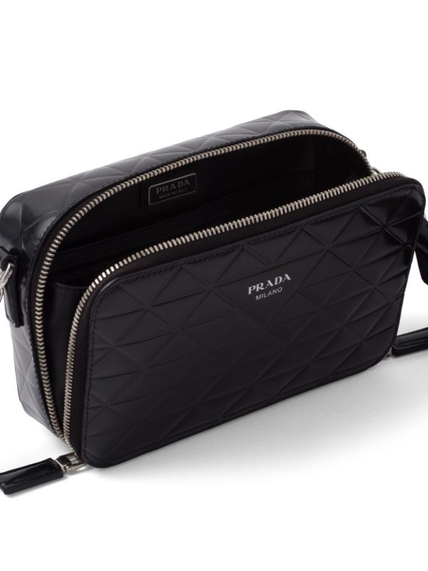 Prada Brique logo-print leather shoulder bag - Image 5