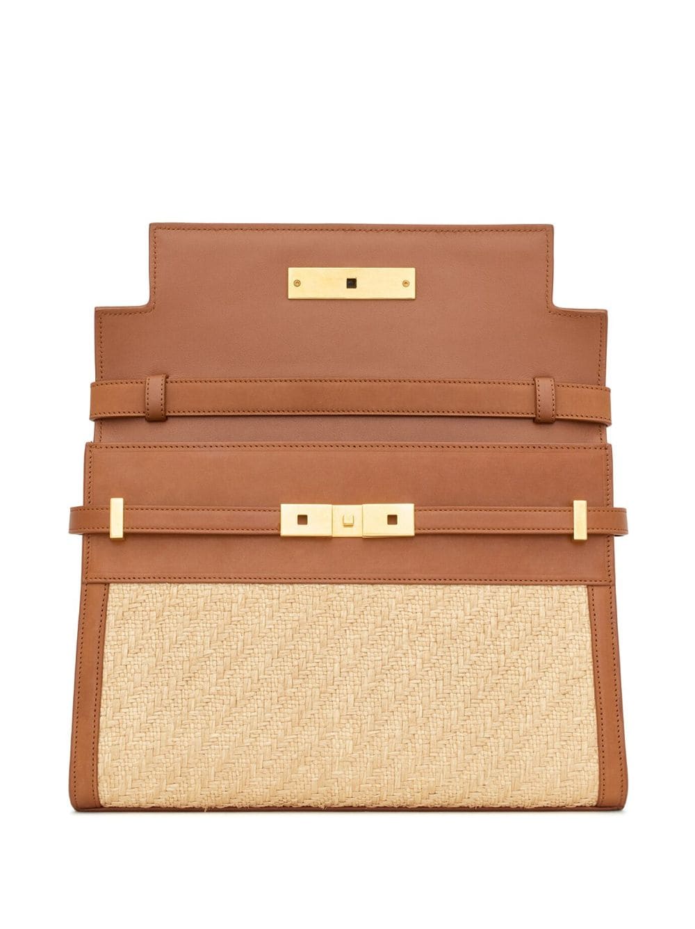 Saint Laurent Manhattan raffia shoulder bag - Image 5