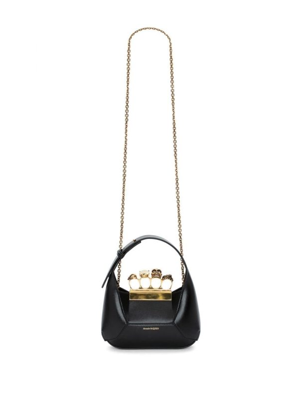 Alexander McQueen Jewelled Hobo leather mini bag - Image 2