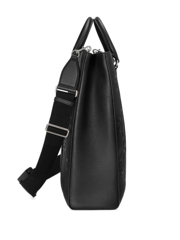 Gucci medium Jumbo GG leather tote bag - Image 5
