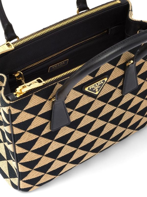 Prada small Symbole embroidered tote bag - Image 5