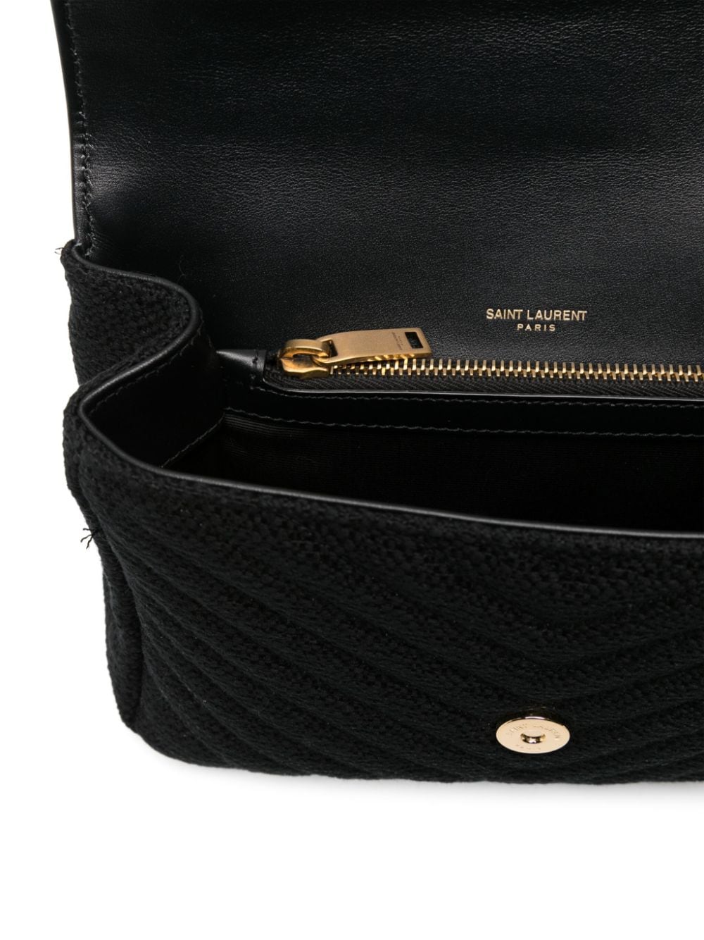 Saint Laurent medium College bouclé tote bag - Image 5
