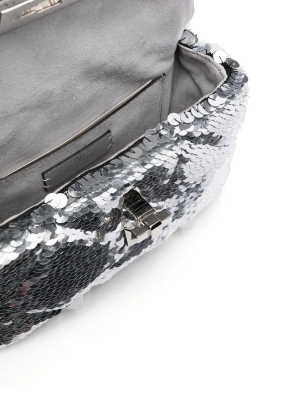 Valentino Garavani Roman Stud sequinned tote bag - Image 5