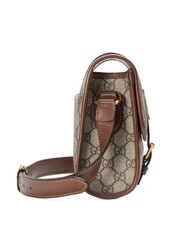 Gucci leather-trim messenger bag - Image 5