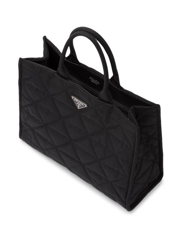 Prada Re-Nylon triangle logo tote bag - Image 5
