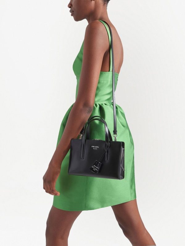 Prada mini Re-Edition 1995 brushed-leather tote bag - Image 6