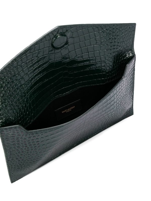 Saint Laurent logo plaque clutch bag - Image 6