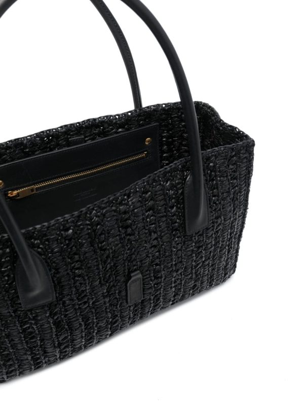 Saint Laurent Panier raffia tote bag - Image 6
