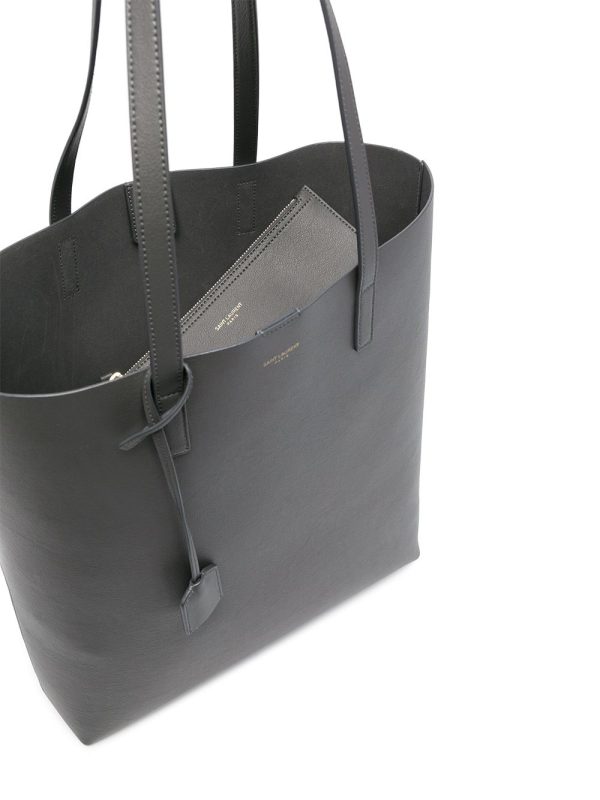 Saint Laurent logo-stamp leather tote bag - Image 6