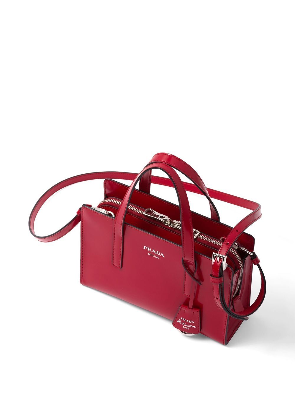 Prada mini Re-Edition 1995 brushed leather tote bag - Image 6