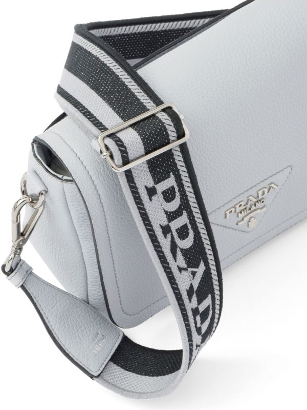Prada logo-plaque leather shoulder bag - Image 6