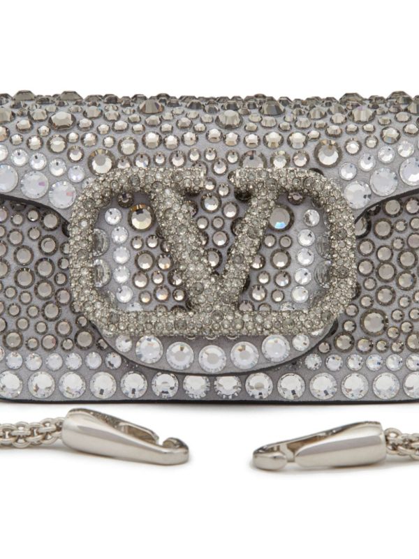 Valentino Garavani micro Locò rhinestone-embellished chain bag - Image 6